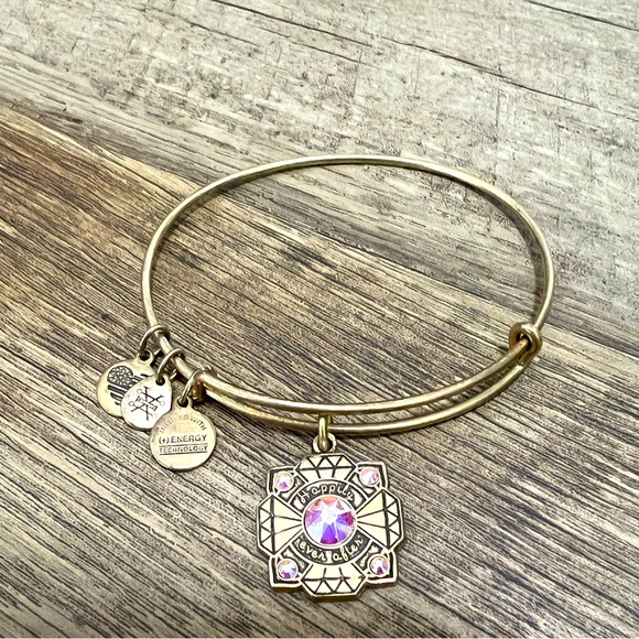 Alex and Ani Jewelry - ALEX AND ANI antique gold bracelet. “Bride” edition
